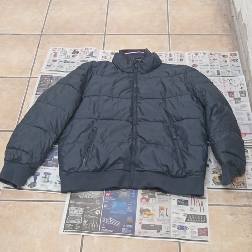 Mens Tommy Hilfiger Down Puffer Jacket 2xl Navy Blue